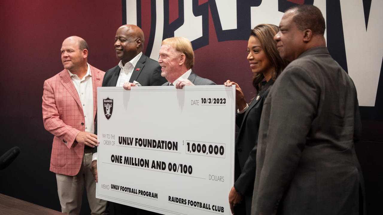 Las Vegas Raiders are donating $1 million to UNLV athletics