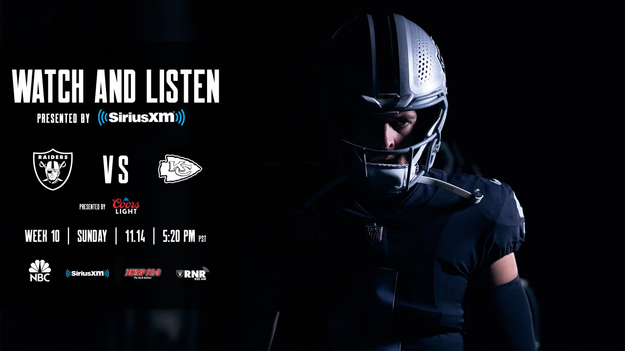 How to Watch and Listen  Week 5: Raiders vs. Chiefs