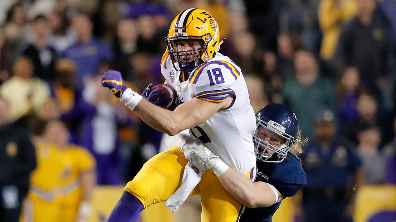 LSU Football - Foster Moreau is on the 2018 Mackey Award watch