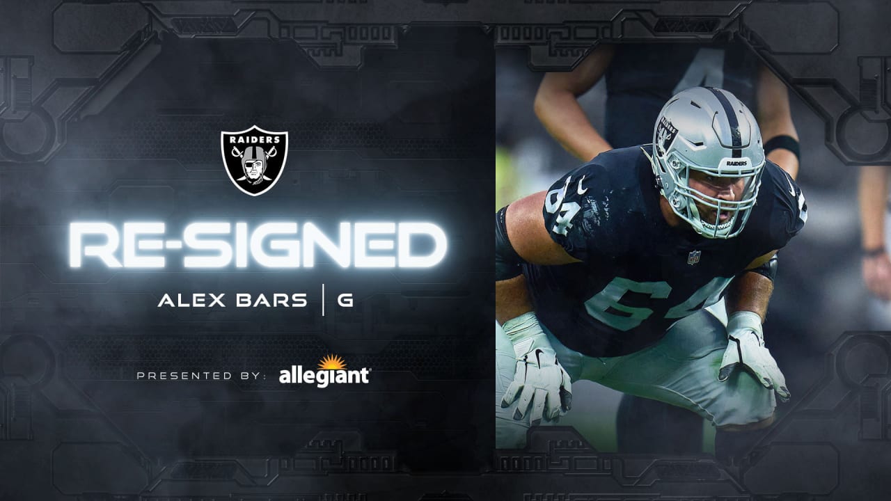 Raiders resign G Alex Bars