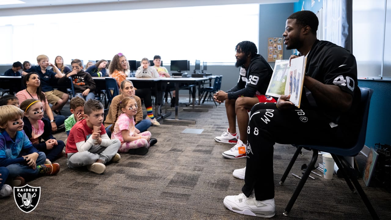 Watch The Raiders support Nevada Reading Week