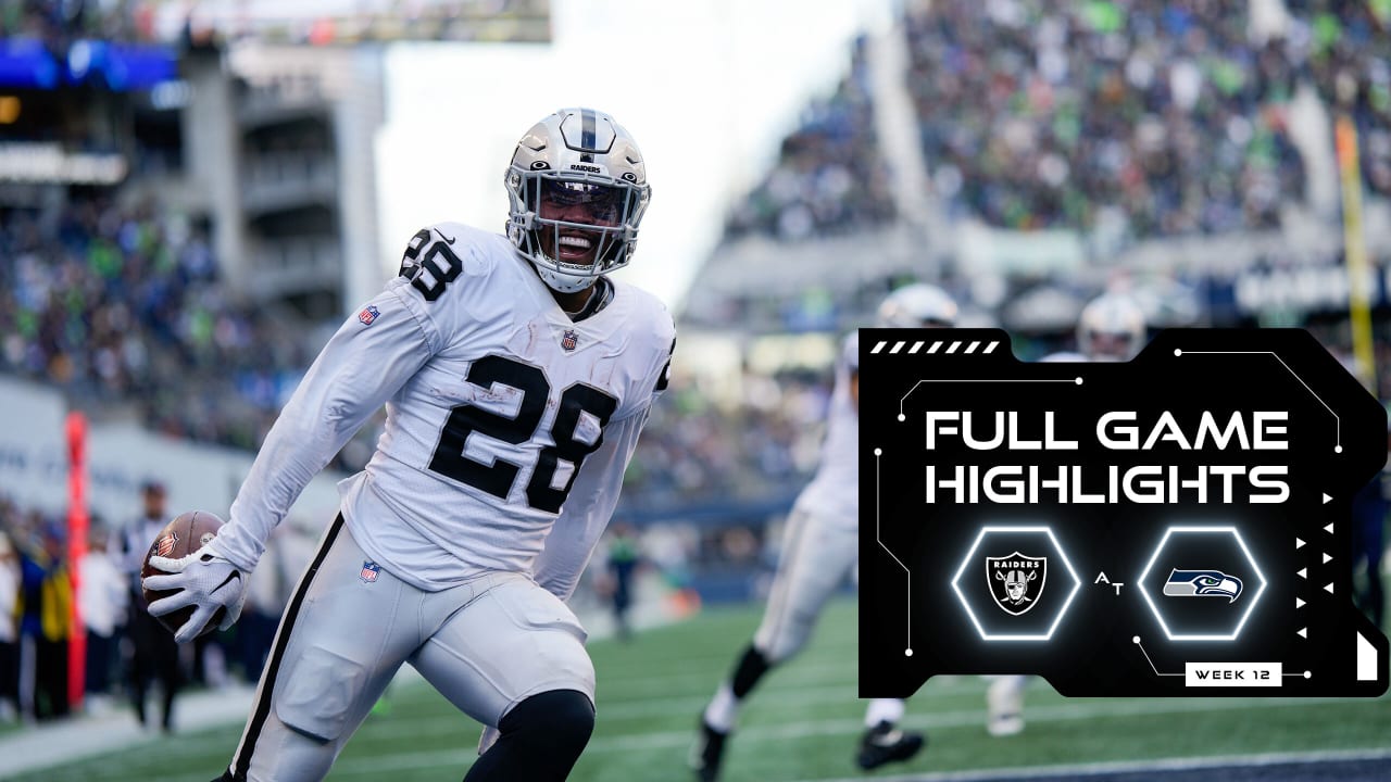 Las Vegas Raiders vs. Seattle Seahawks  2022 Week 12 Game Highlights 