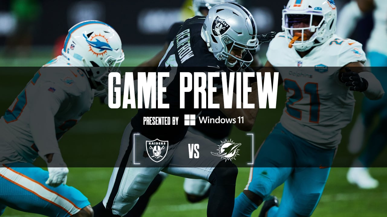 Game Preview: Raiders return home undefeated to host Miami Dolphins