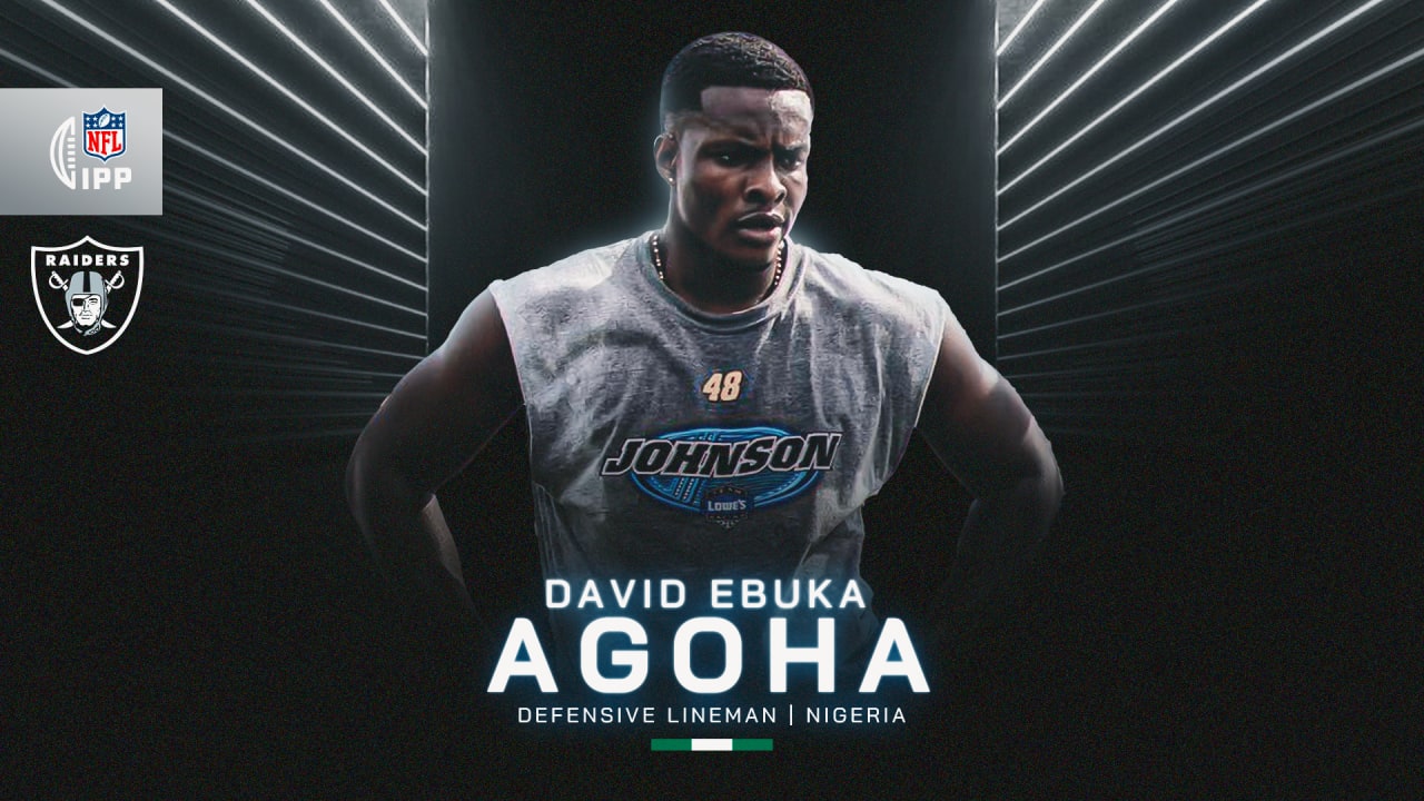 Raiders add DL David Ebuka Agoha to roster through the NFL International  Player Pathway Program