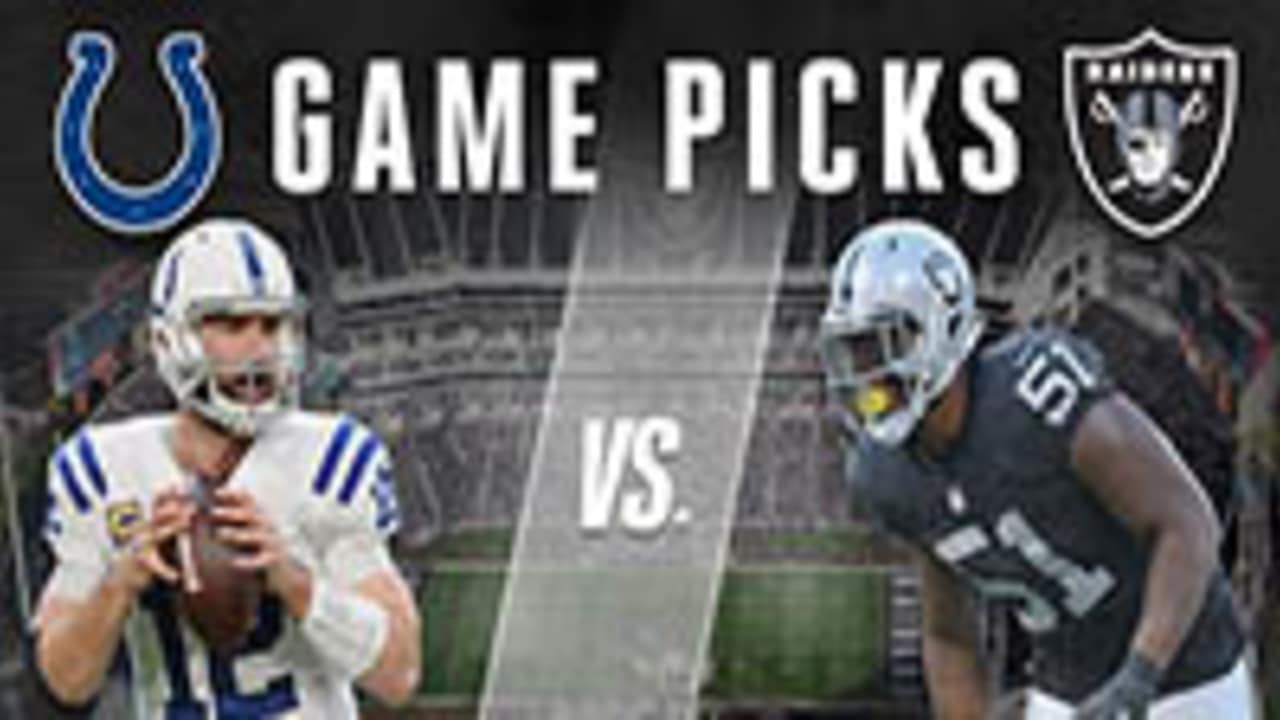 Expert Game Picks Oakland Raiders vs. Indianapolis Colts