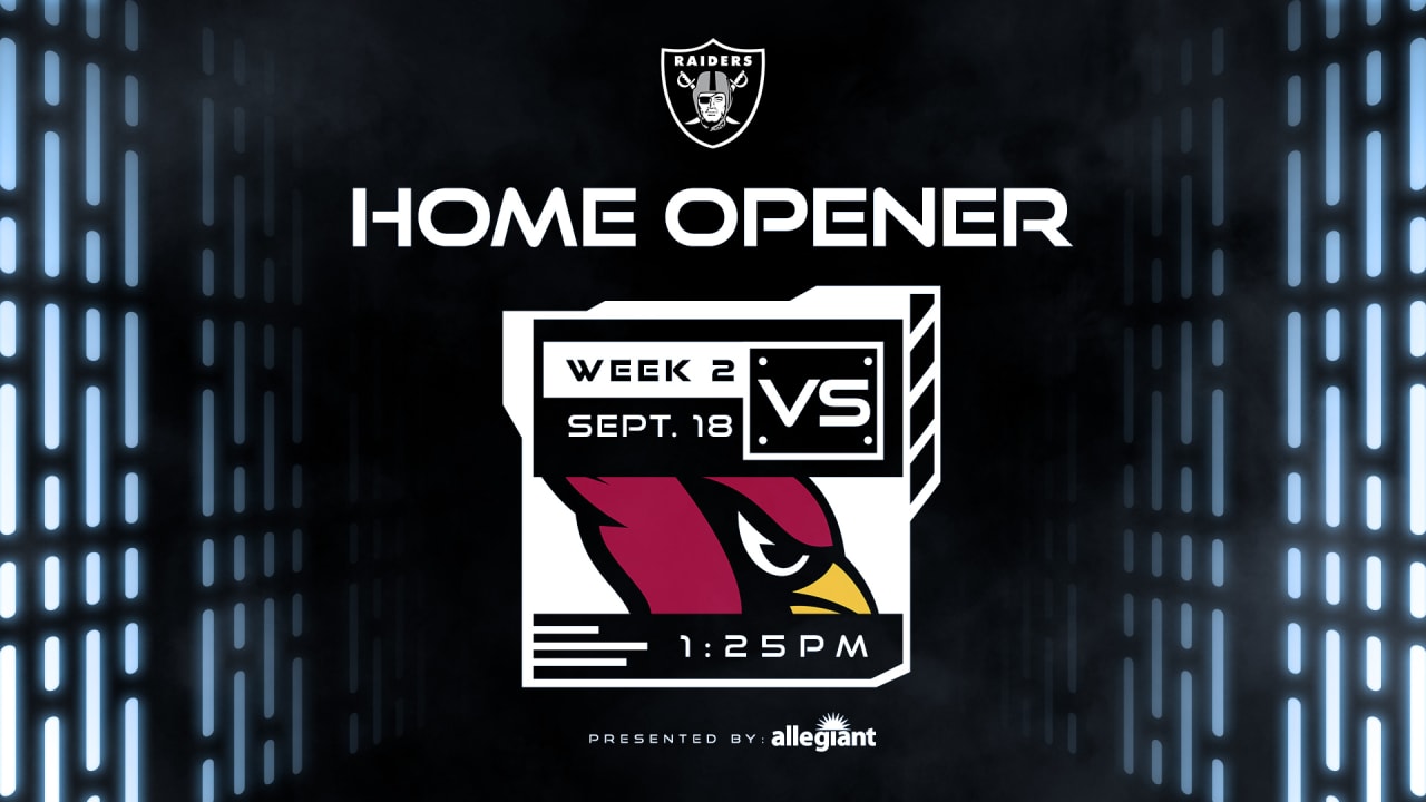 Raiders to host Arizona Cardinals for 2022 home opener at Allegiant Stadium