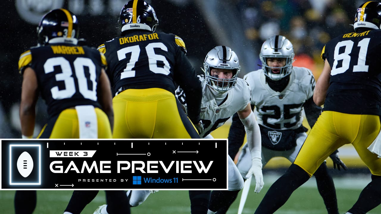 Game Preview: Las Vegas Raiders host Pittsburgh Steelers for Week 3 home  opener