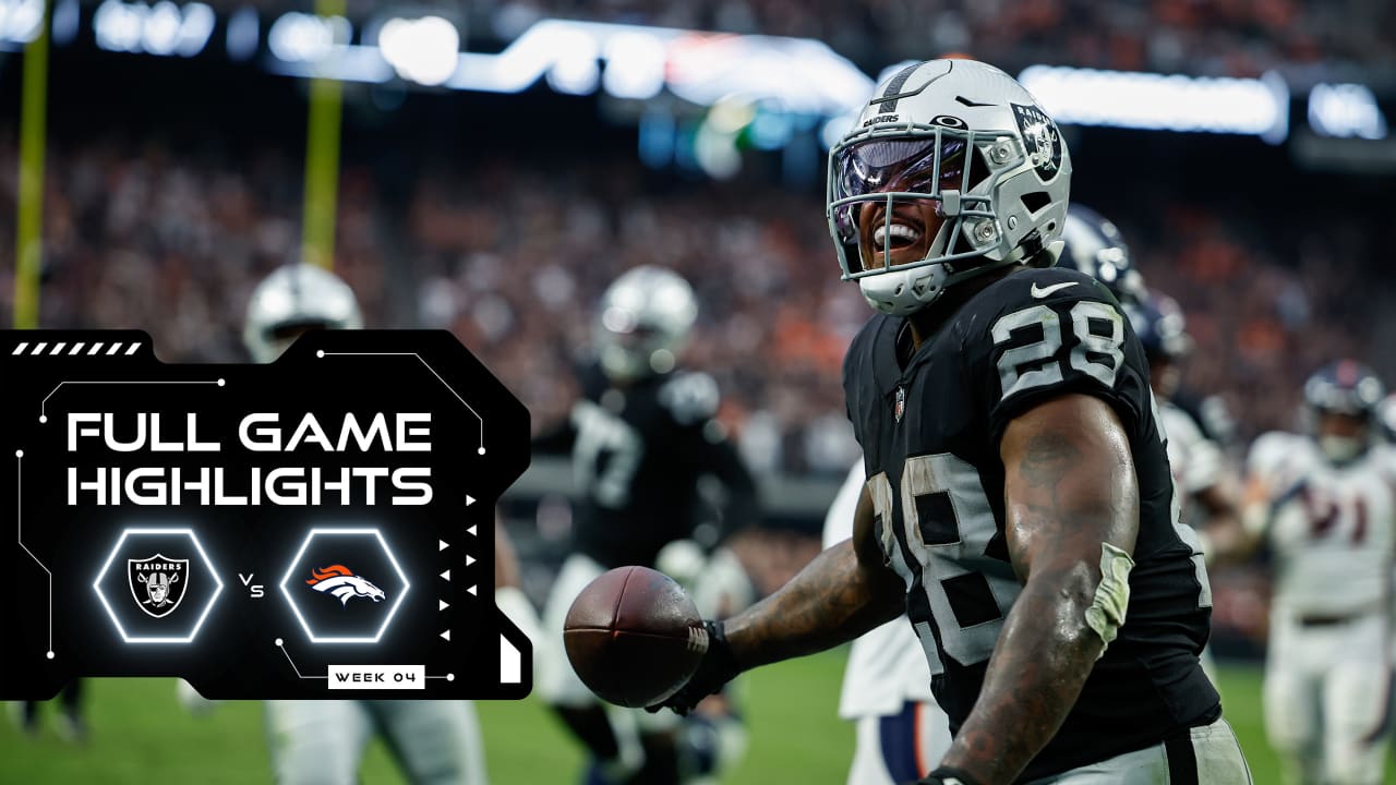 Las Vegas Raiders vs. Denver Broncos Game Highlights