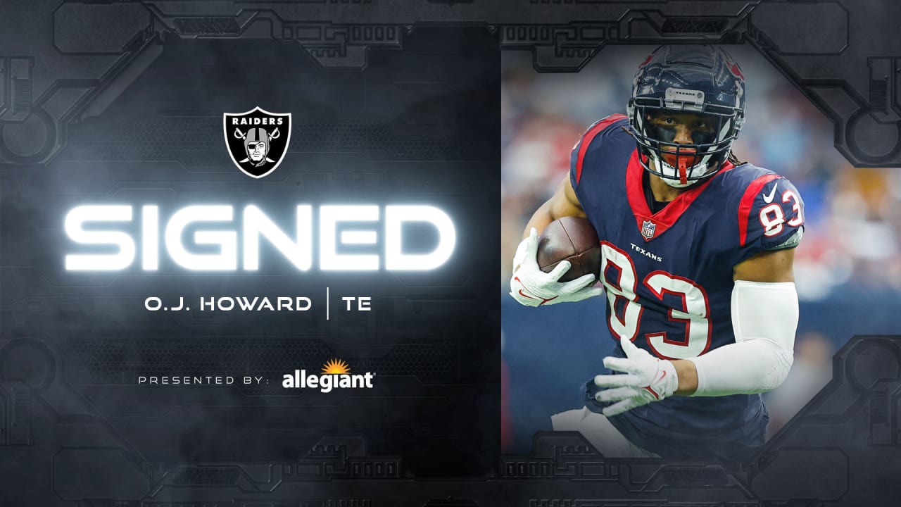 Raiders sign TE O.J. Howard