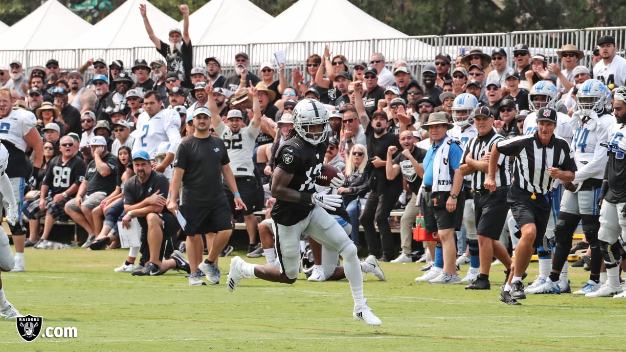 Oakland Raiders free safety Erik Harris during NFL football training camp  Thursday, Aug. 8, 2019, in Napa, Calif. Both the Oakland Raiders and the  Los Angeles Rams held a joint practice before