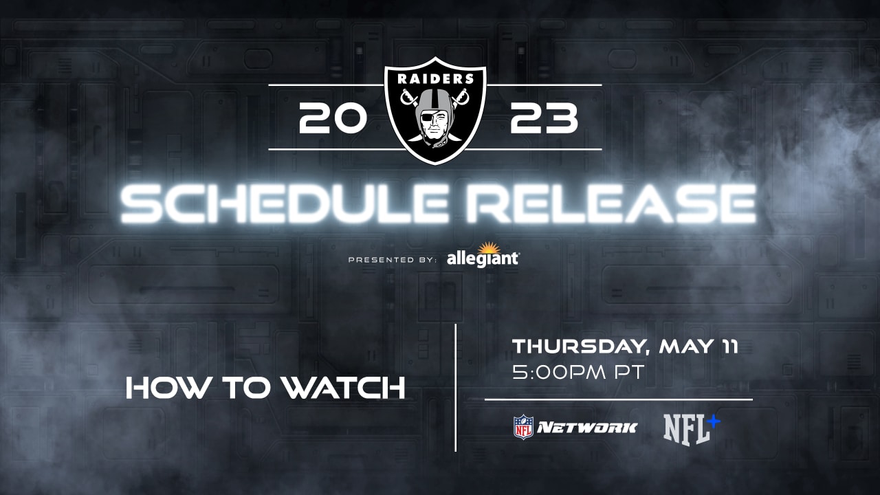 NFL schedule release: Raiders land 5 prime time games