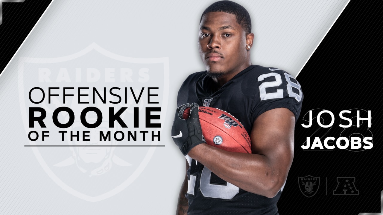 Raiders running back Josh Jacobs named PFWA Offensive Rookie of the Year