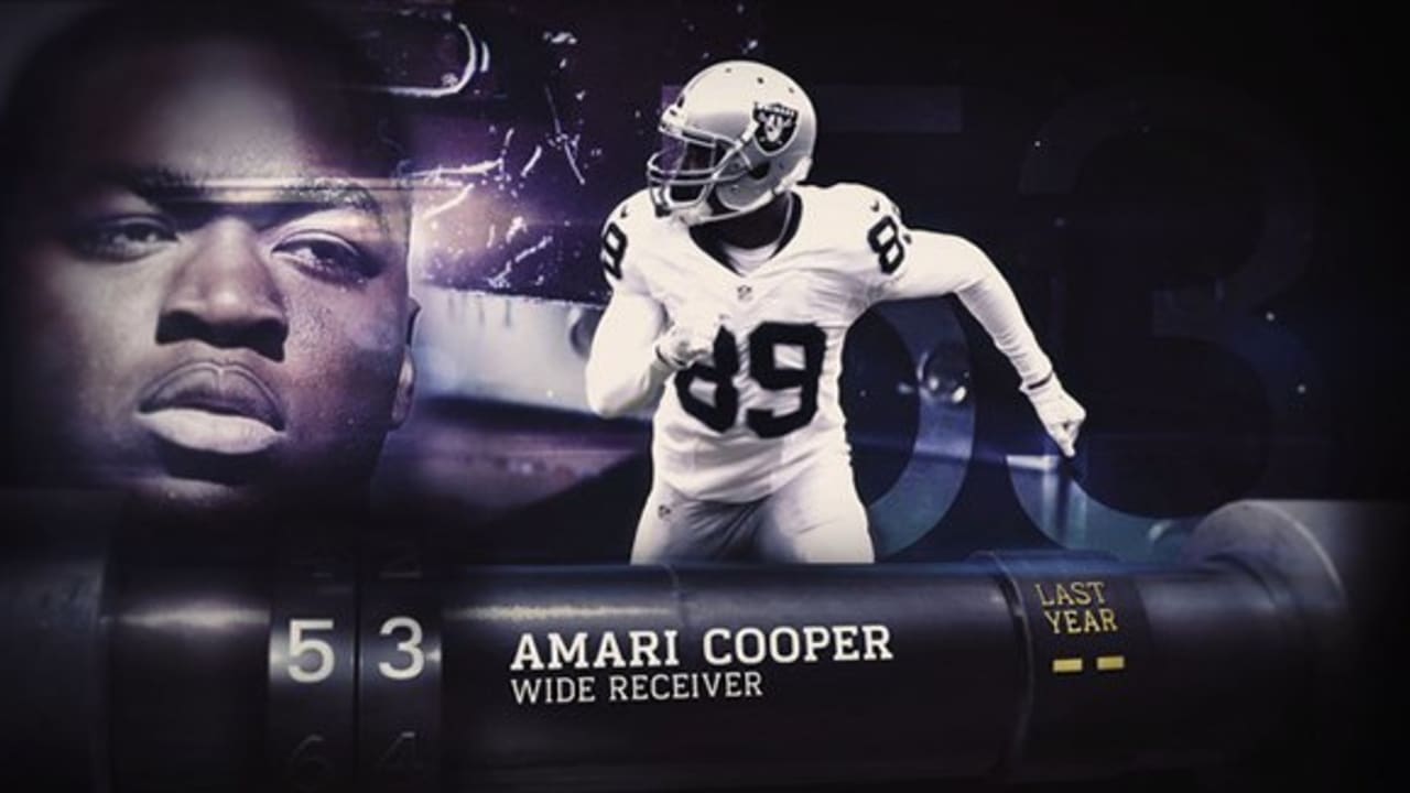 53: Amari Cooper (WR, Raiders), Top 100 Players of 2017