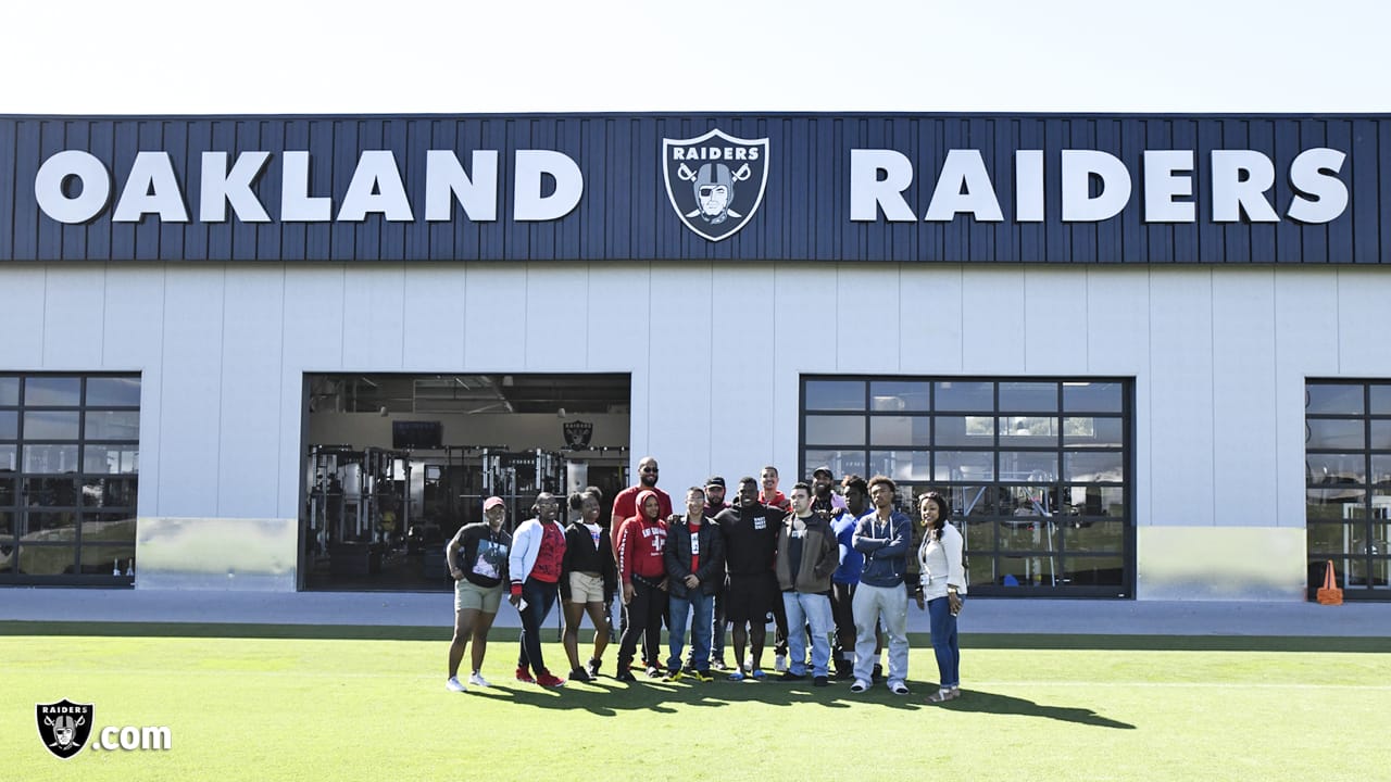 CHS football practices at Raiders' facility