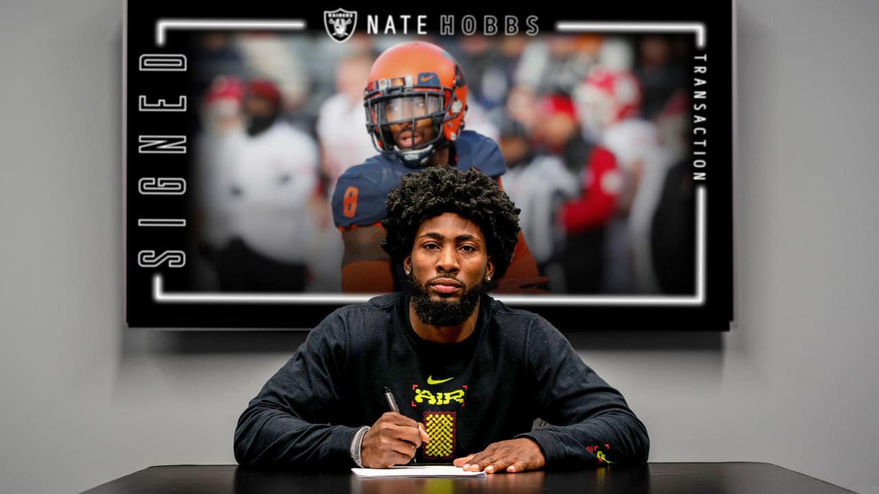 Raiders sign fifth-round pick CB Nate Hobbs