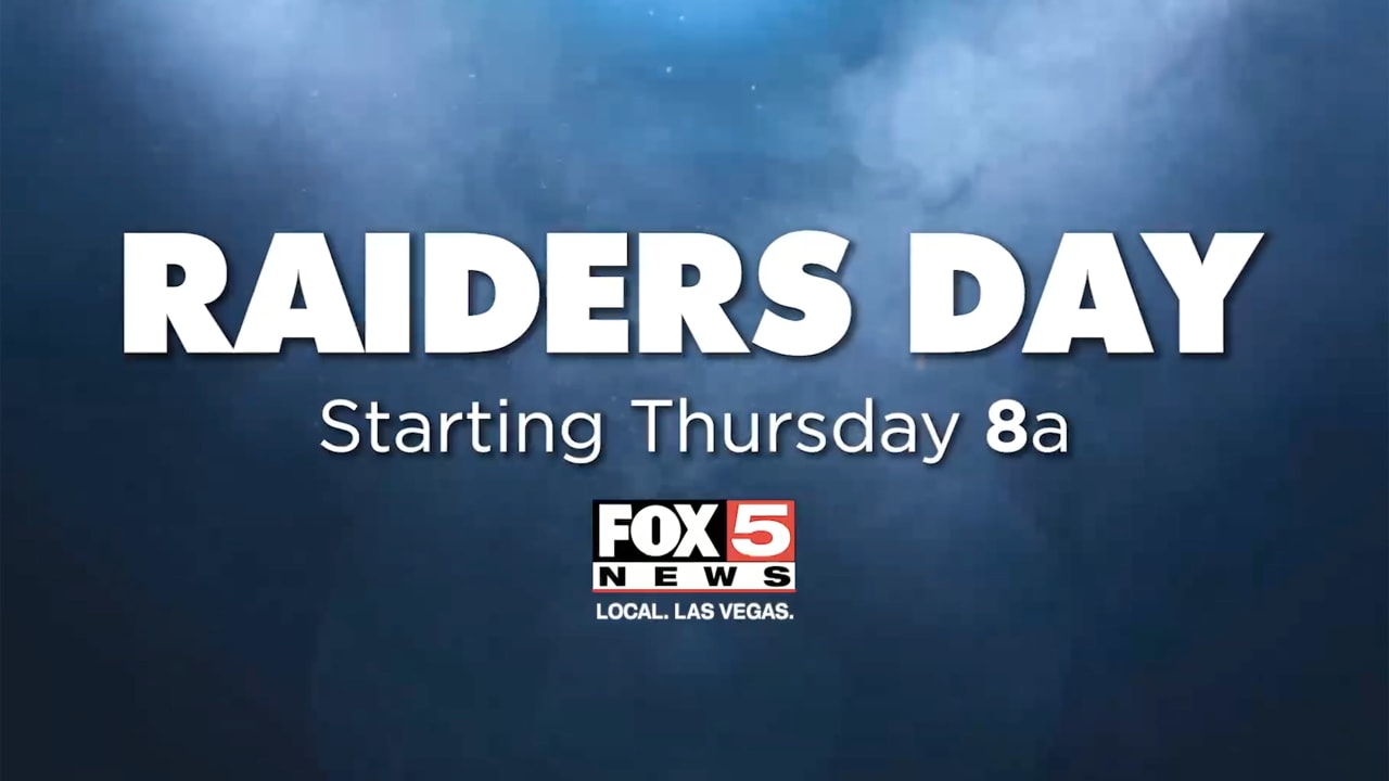 Raiders Day on FOX5 Las Vegas beginning at 8 a.m.