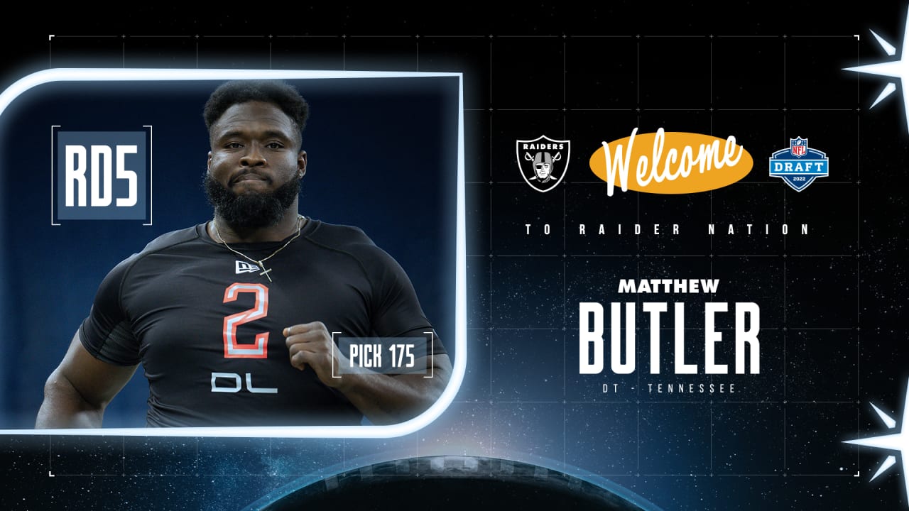 Tennessee DT Matthew Butler selected at No. 175 by the Raiders