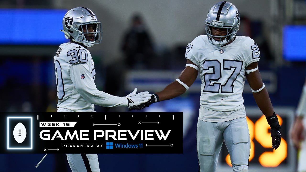 Game Preview Week 11 Versus The Raiders