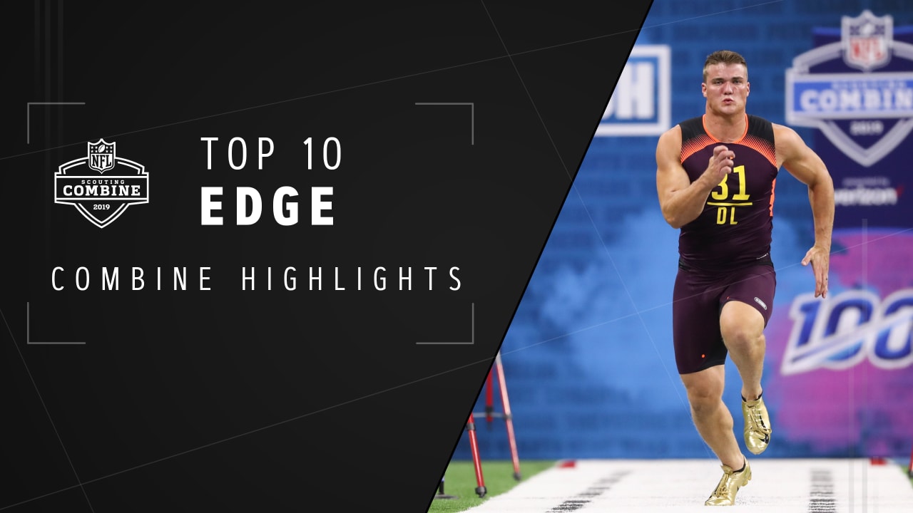 Top 10 fastest edge rushers in the 40yd dash at 2019 NFL Combine