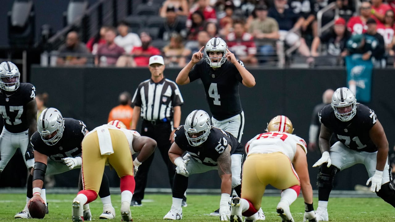 Rookie quarterback Aidan O'Connell's top throws from preseason debut