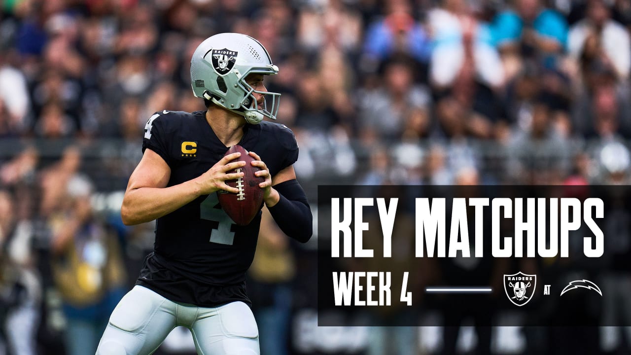 Key Matchups: Derek Carr is looking for redemption after injury in last season's loss to the Bolts - Raiders.com