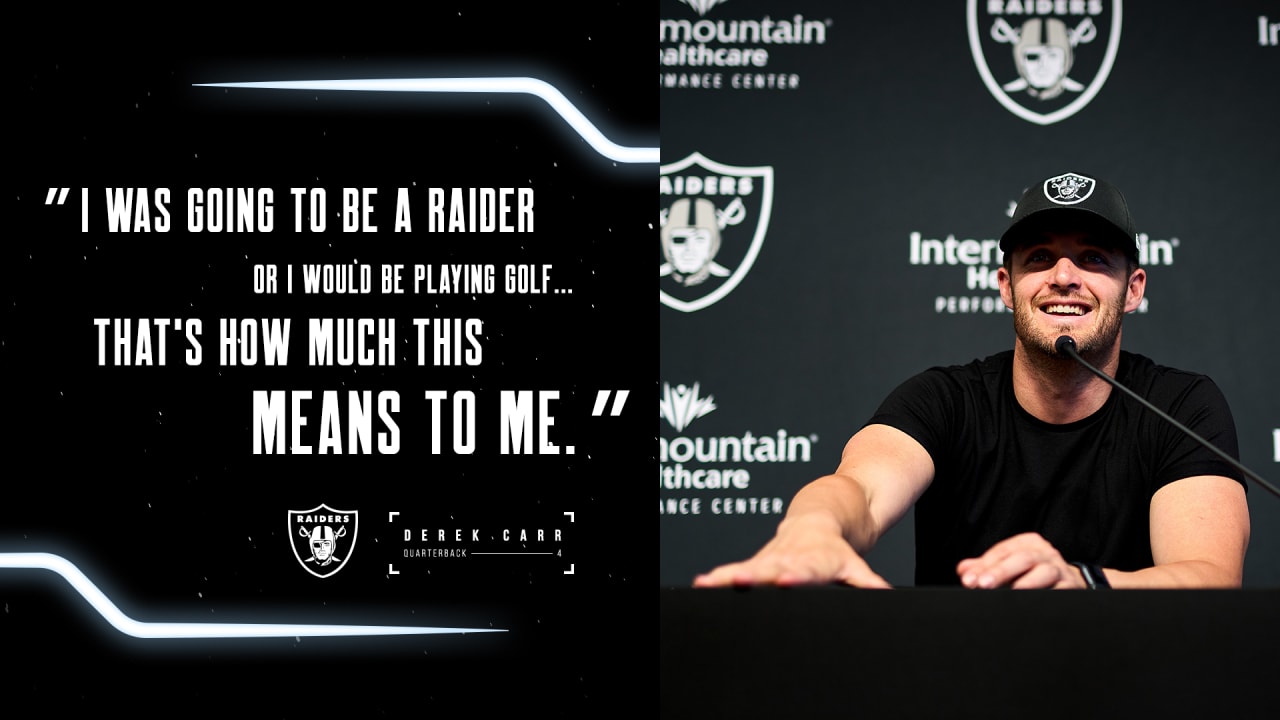 Raiders Quarterback Derek Carr: 'I've Seen Too Much Crap'