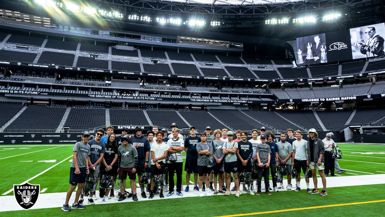 Photos The Meadows School football team tours Allegiant Stadium