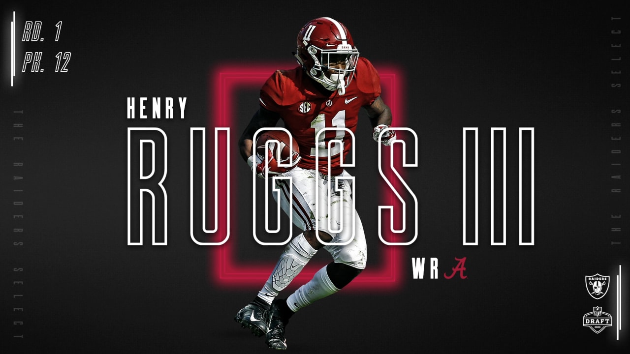 Las Vegas Raiders take the first WR off the board, Henry Ruggs III