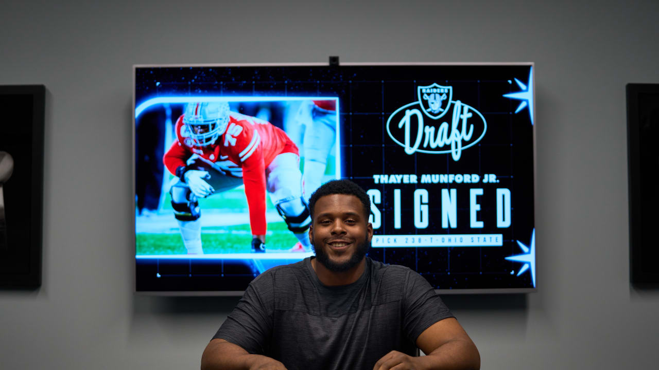 Ohio's Thayer Munford Jr. settles into 2nd year with Las Vegas Raiders