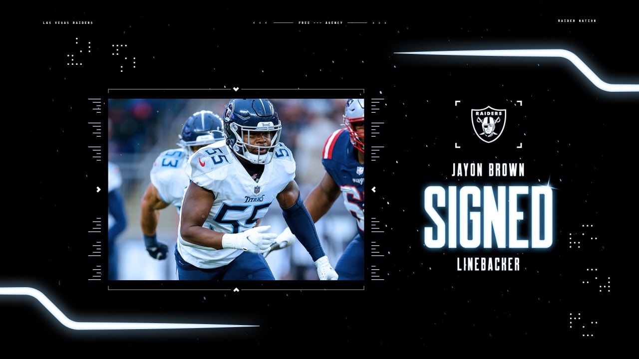 Raiders sign LB Jayon Brown