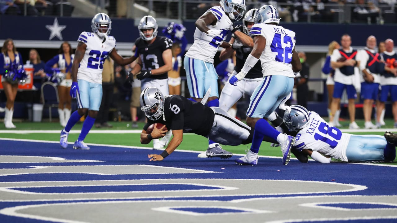 Marcus Mariota scores first touchdown of the season, Raiders beat Cowboys  in overtime