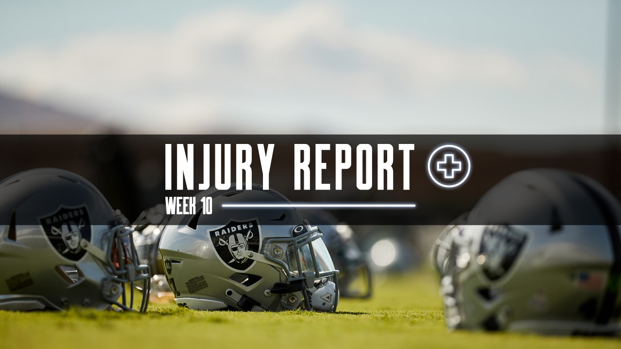 Raiders-Chiefs Week 10 Injury Report: Kwiatkoski, Gillespie ruled out