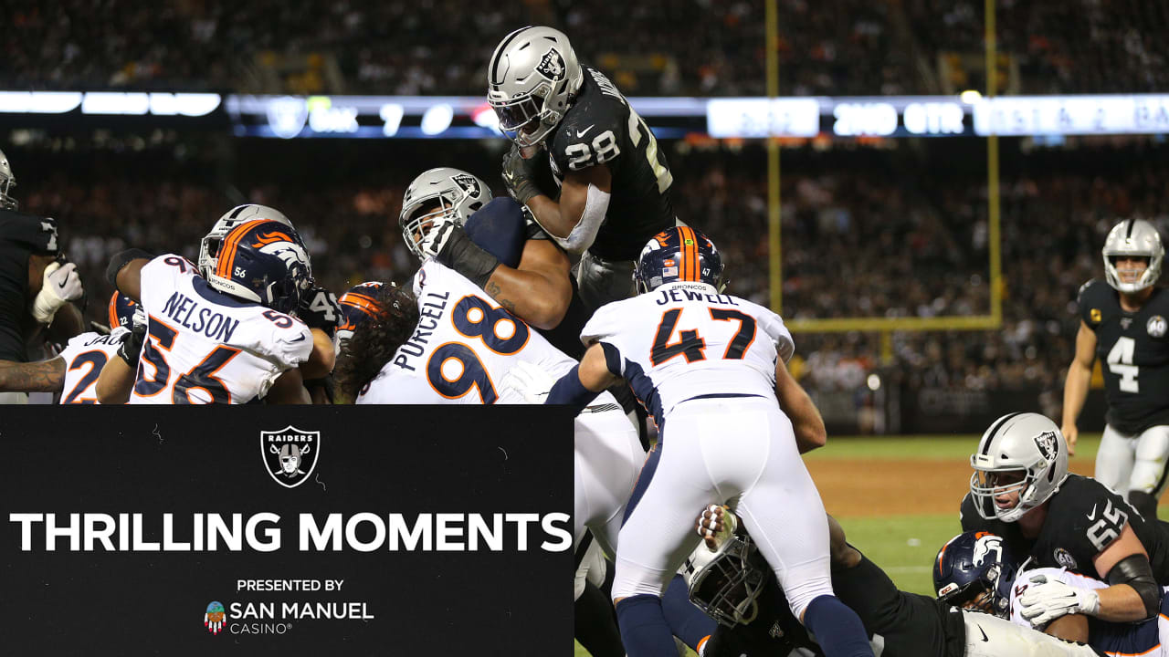 Thrilling Moments: Josh Jacobs makes his Raider debut on MNF vs