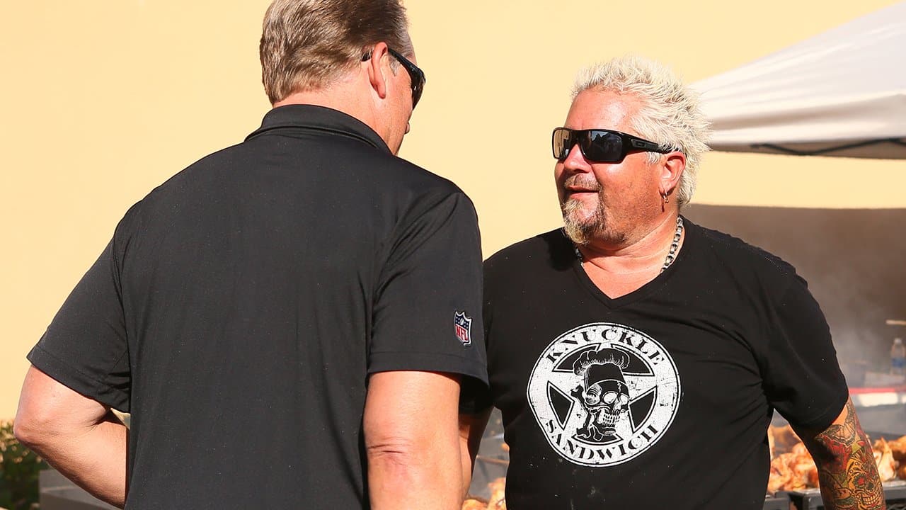 Guy Fieri Visits Training Camp