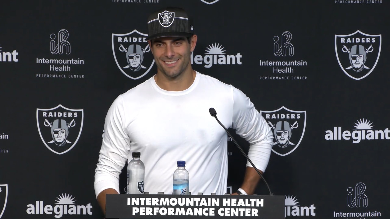 Jimmy Garoppolo on building chemistry among Raiders receivers