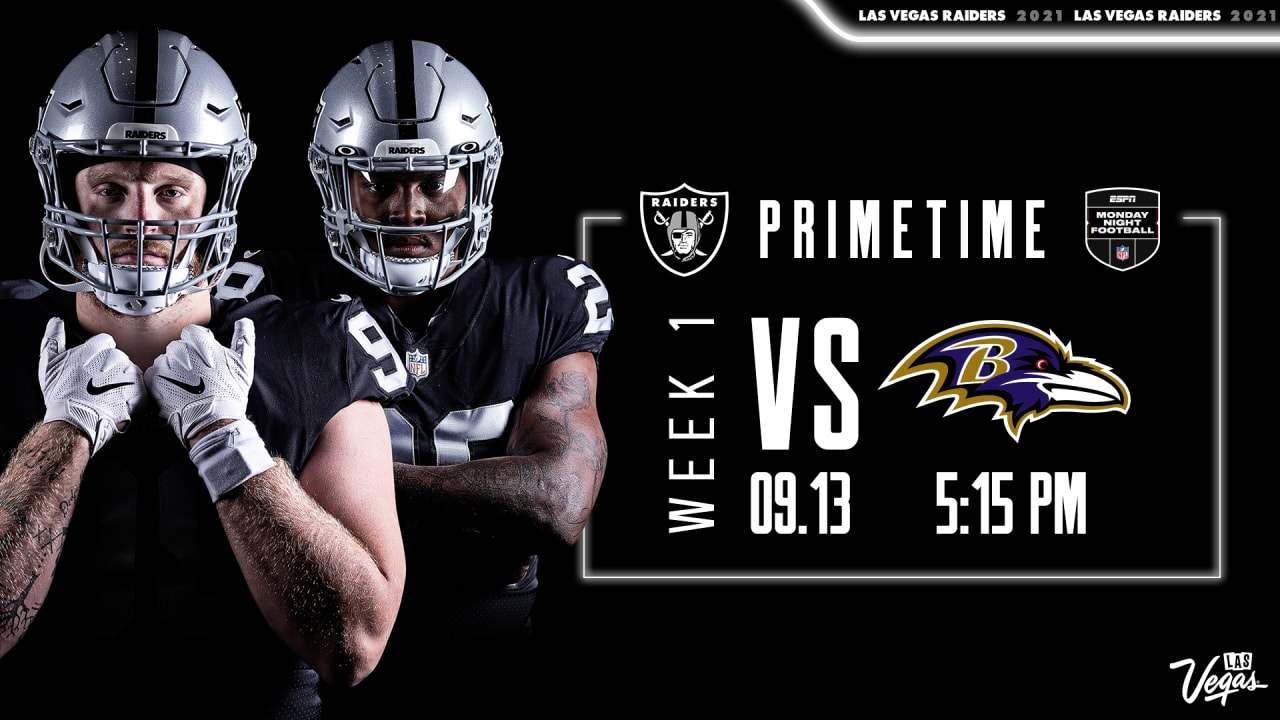 Raiders to host Ravens Week 1 in first Monday Night Football