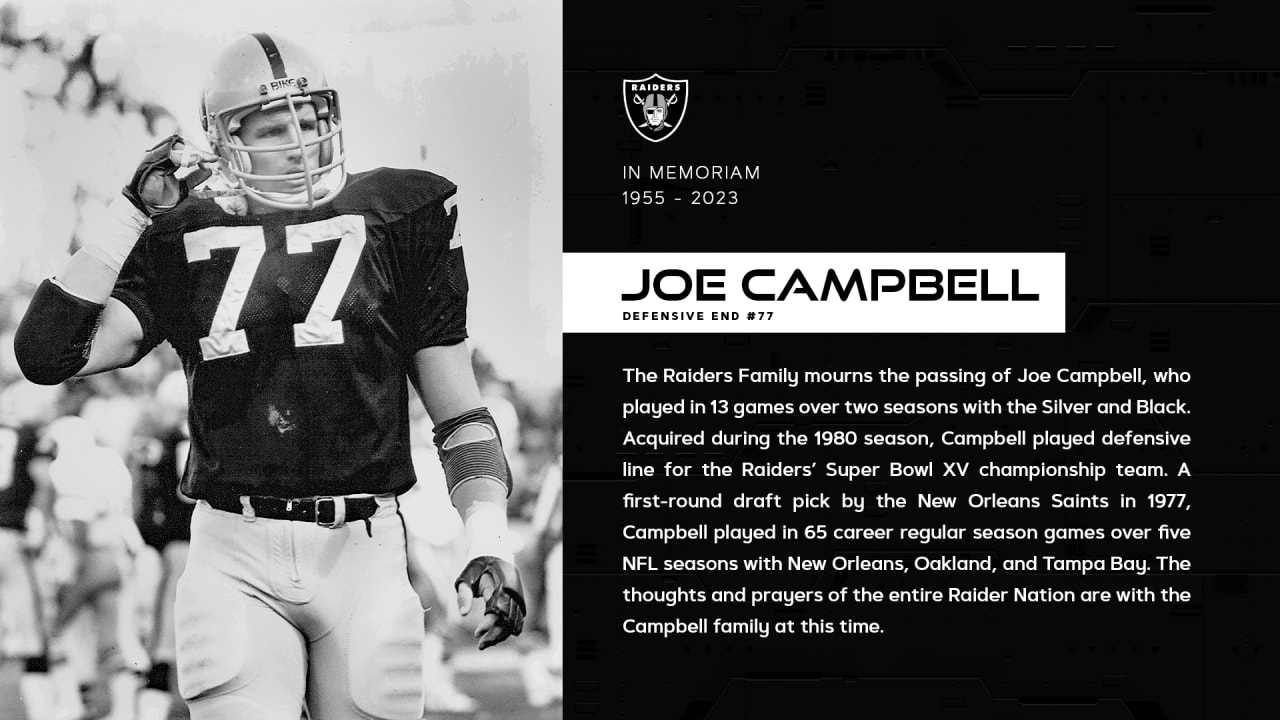 Raiders mourn the passing of Joe Campbell