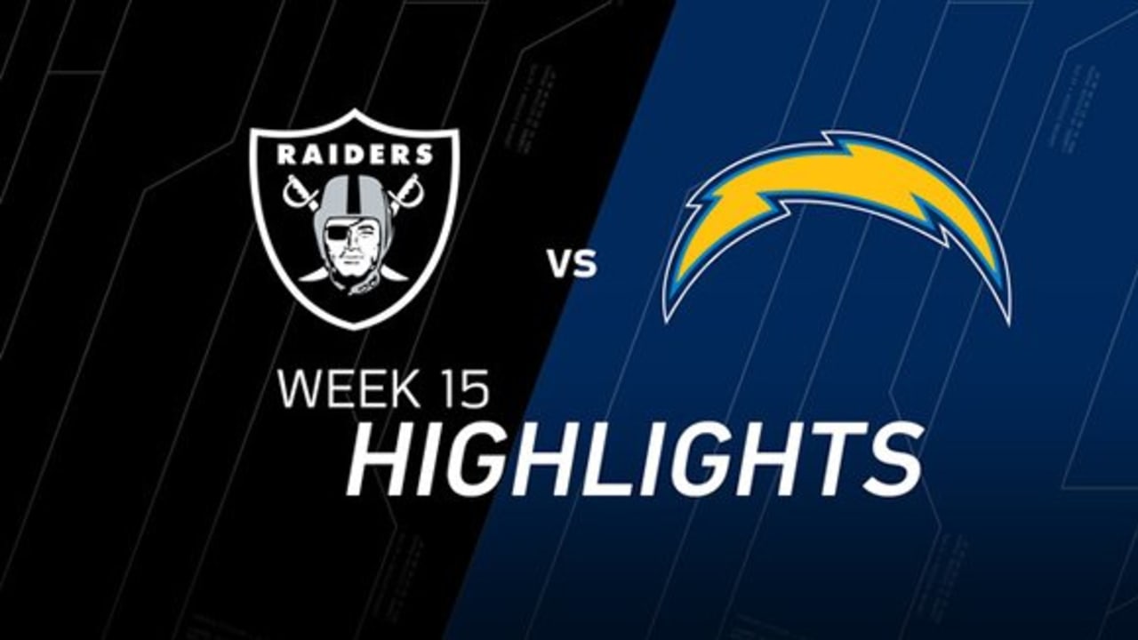 Week 15 Raiders vs. Chargers highlights