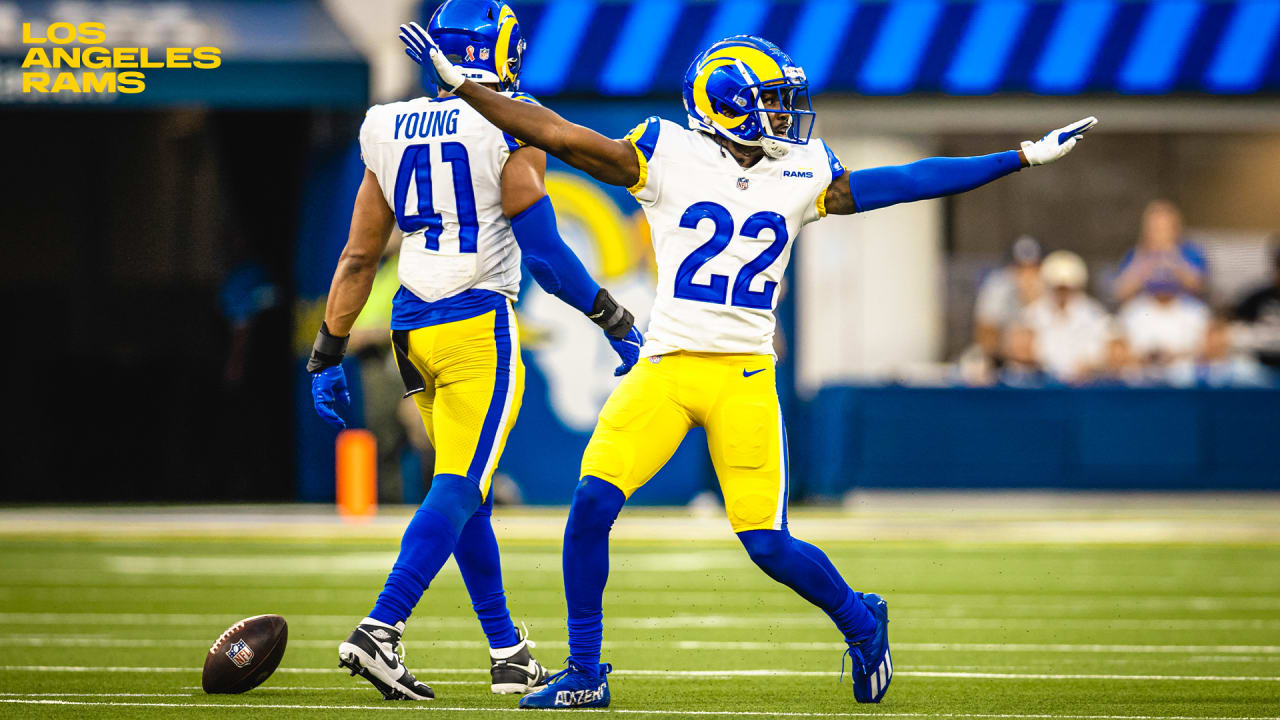 Rams cornerback David Long Jr. first NFL interception, Modern Throwback  jerseys