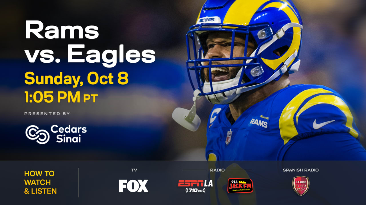 How to watch Rams vs. Eagles on October 8, 2023