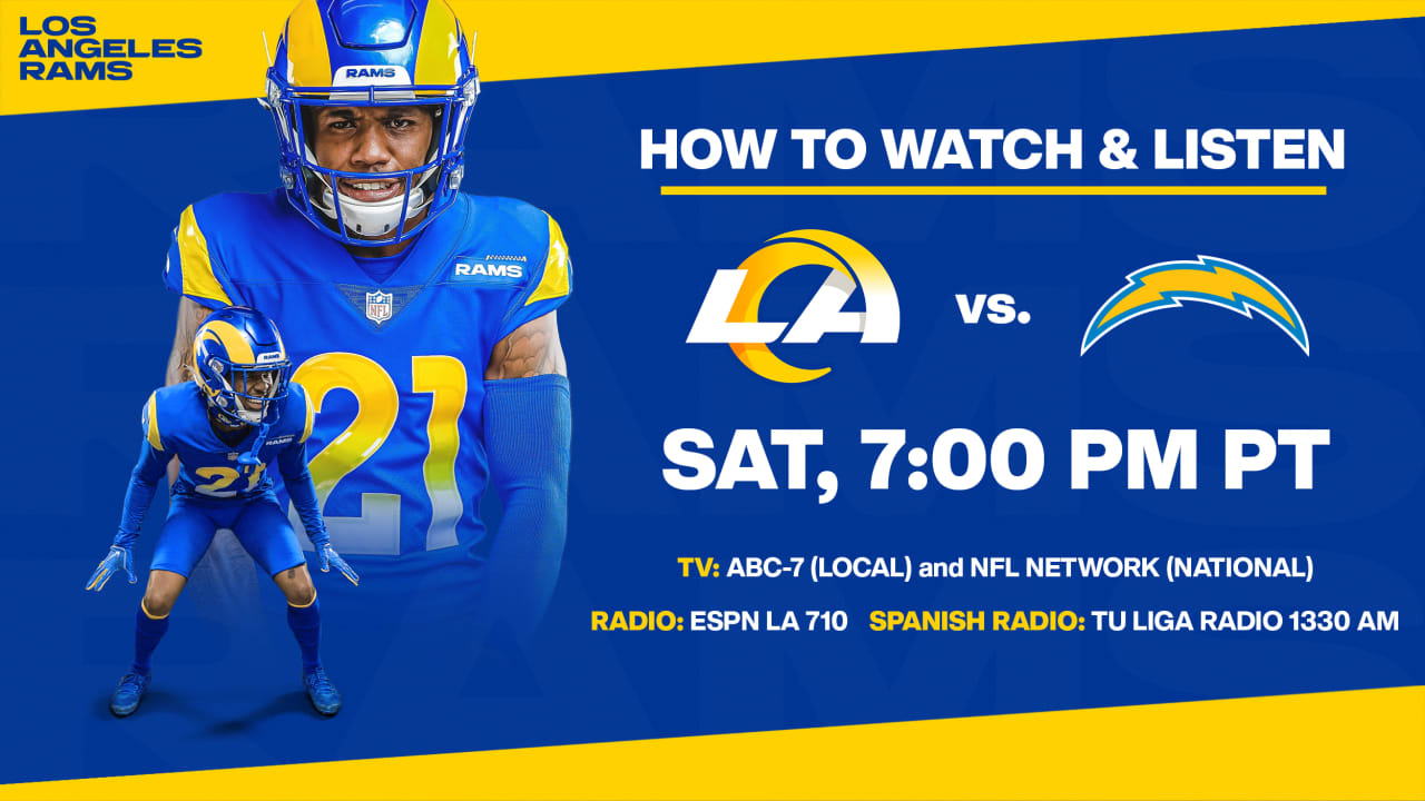 How to watch Chargers at Rams on August 14, 2021