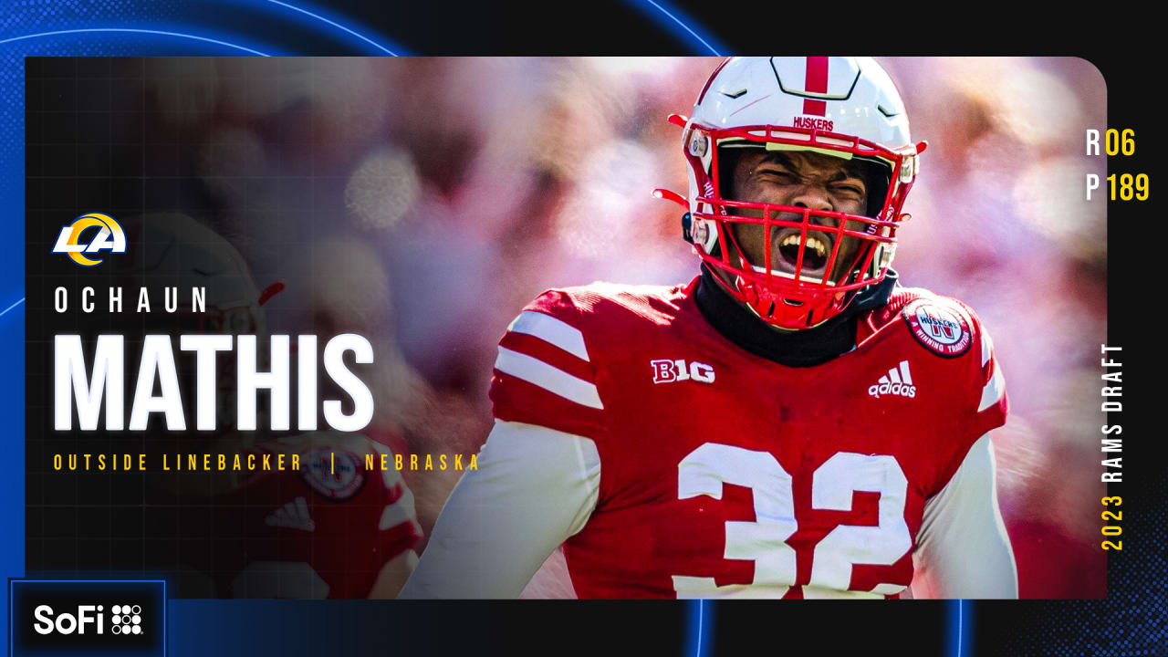 2023 NFL Draft: Outside linebacker Ochaun Mathis, Nebraska, Round 6, Pick  189