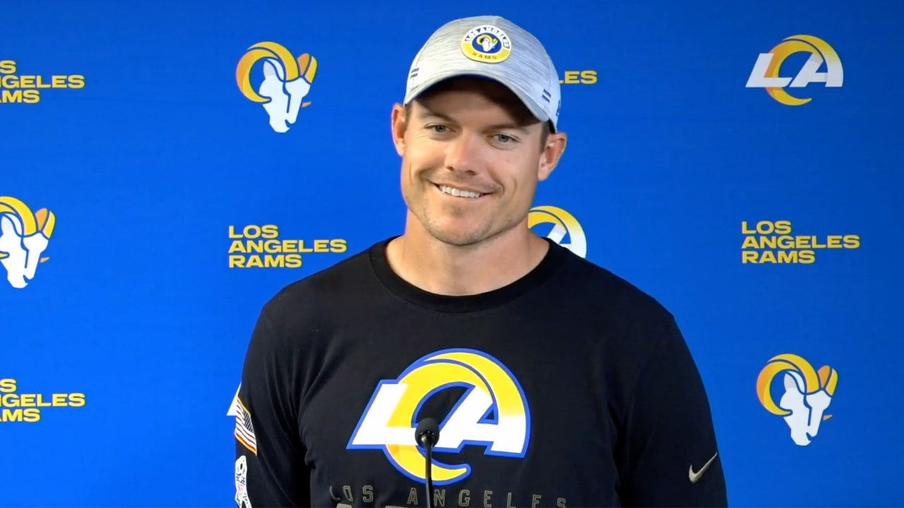 Rams offensive coordinator Kevin O'Connell talks offensive line's ...