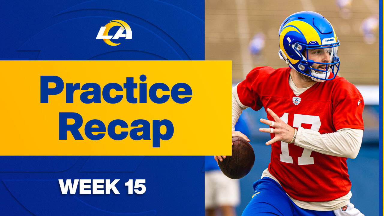 Los Angeles Rams Practice Recap | Week 15 vs. Green Bay Packers at ...