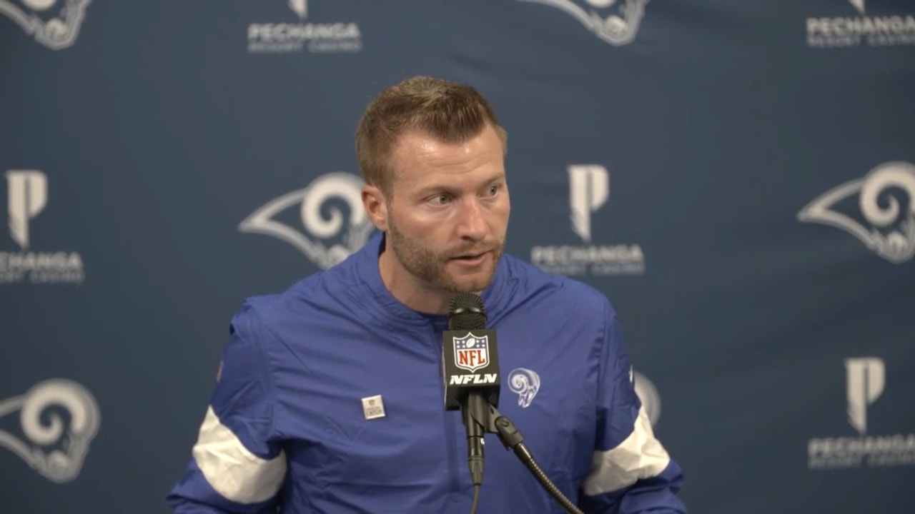 Sean McVay Pleased On Team Win, New Additions Making Impact