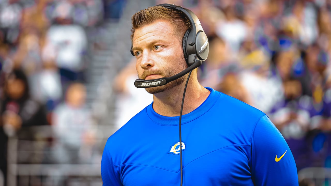 As Rams HC Sean McVay smiles at a 6.5 win projection, trouble