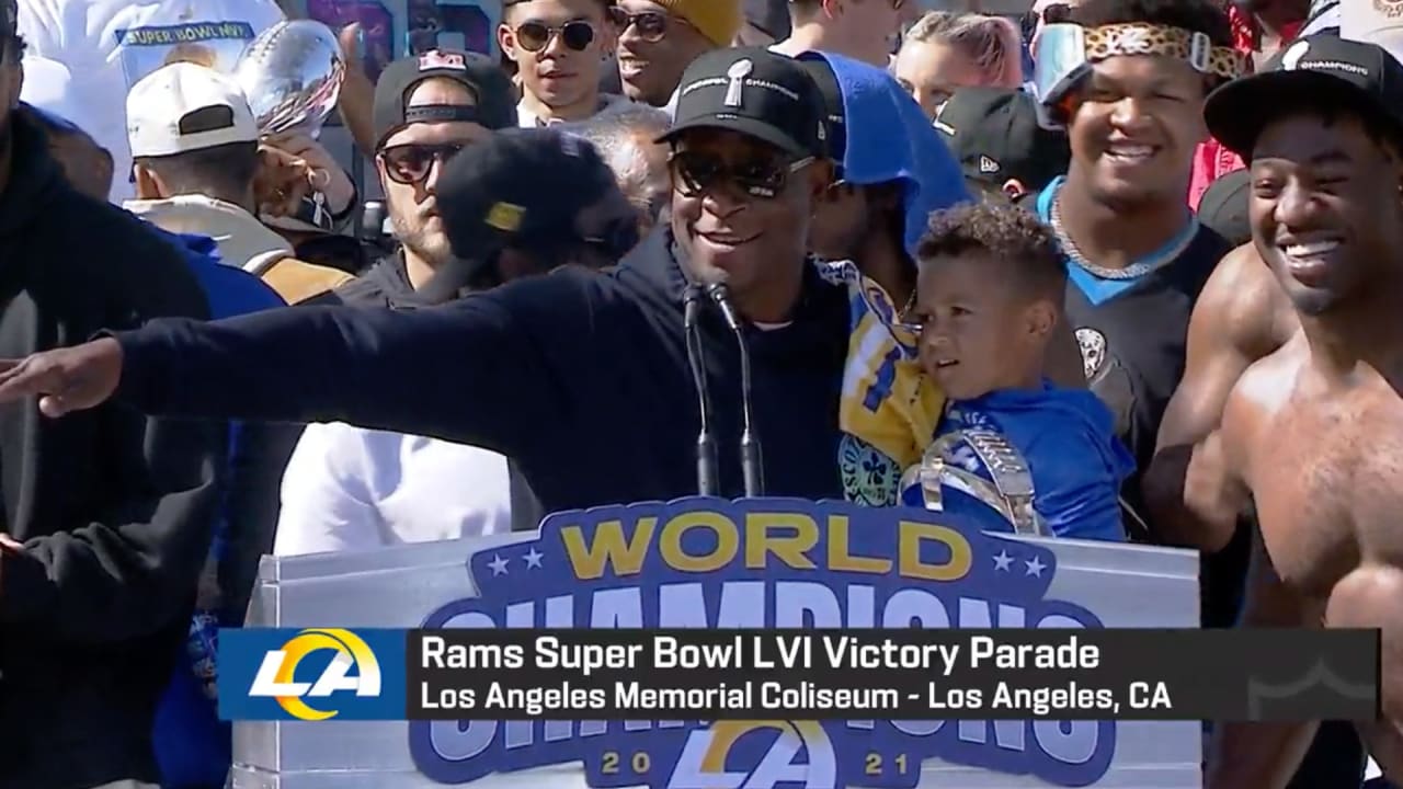 Los Angeles Rams fans celebrate Super Bowl championship at parade - ABC7  Los Angeles