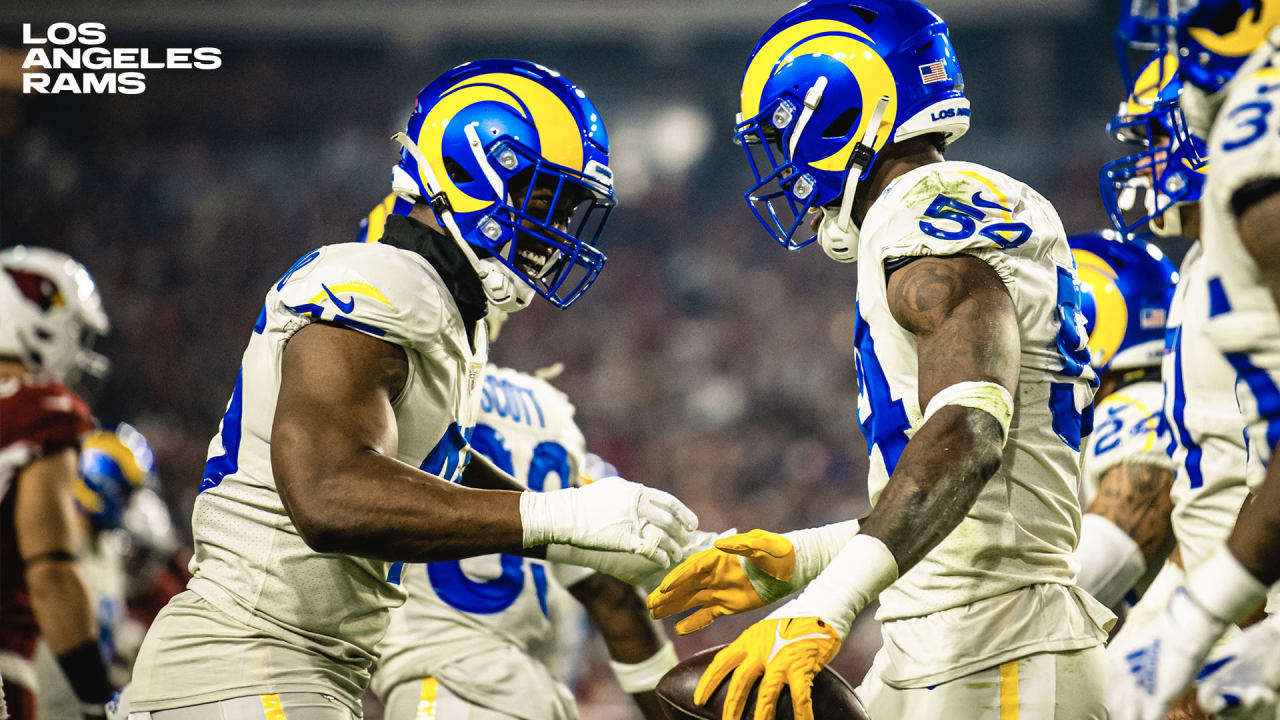 First look: Los Angeles Rams linebacker Von Miller in his No. 40 Rams jersey  ahead of 'MNF' vs. San Francisco 49ers