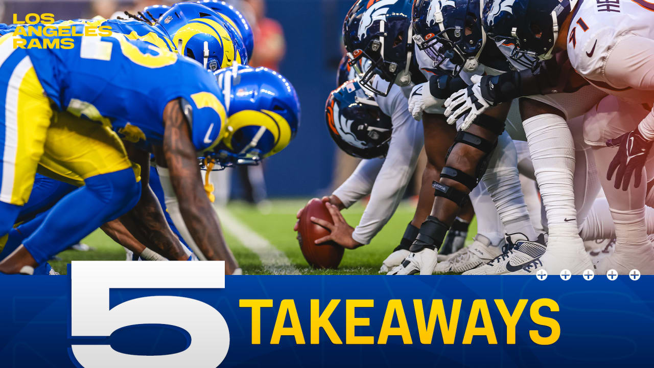 Five takeaways from Rams' 41-0 Preseason Week 3 loss to Broncos