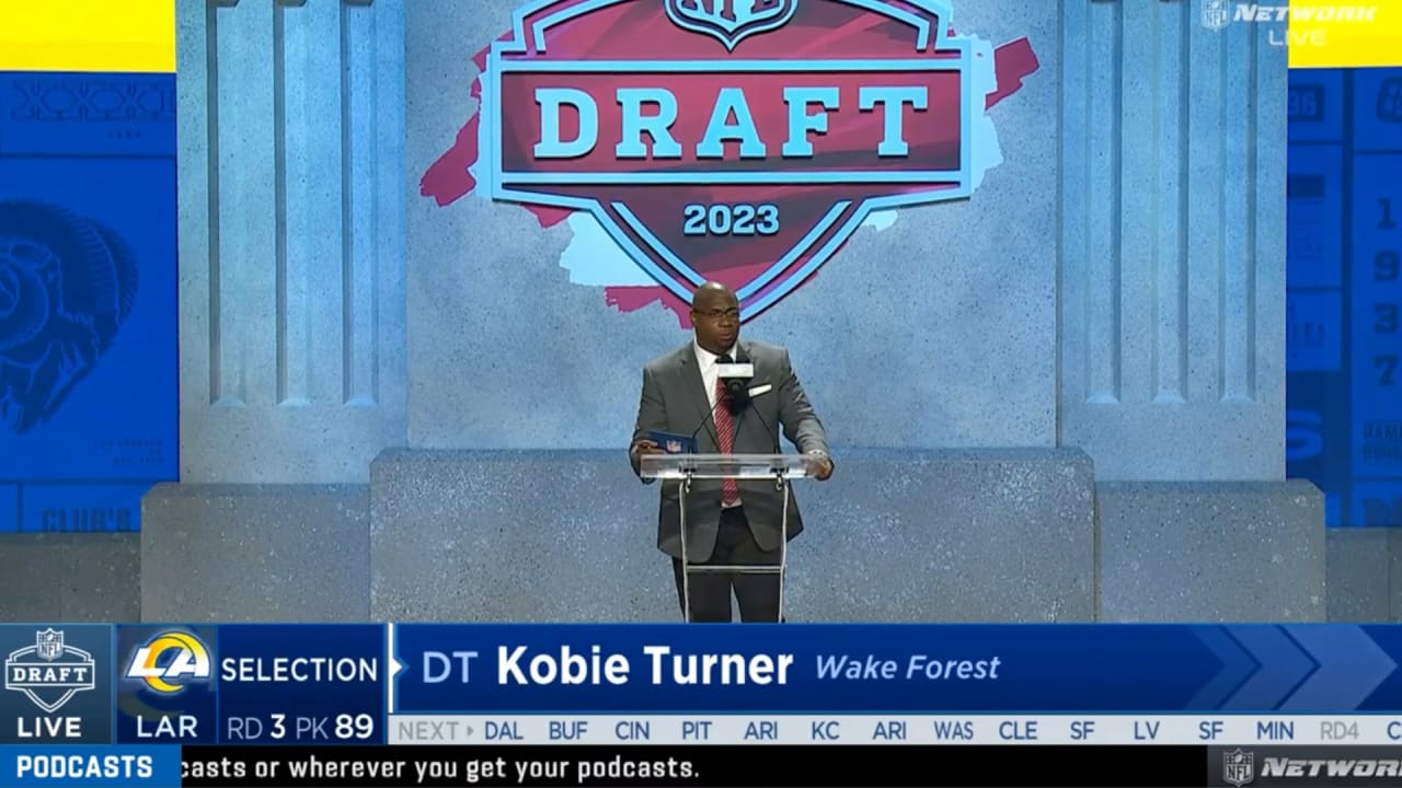 Wake Forest DL Kobie Turner selected by LA Rams with 89th overall pick in 2023  NFL Draft - Blogger So Dear